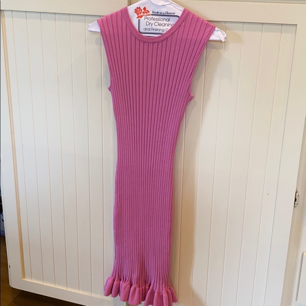 Sweater sleeveless dress